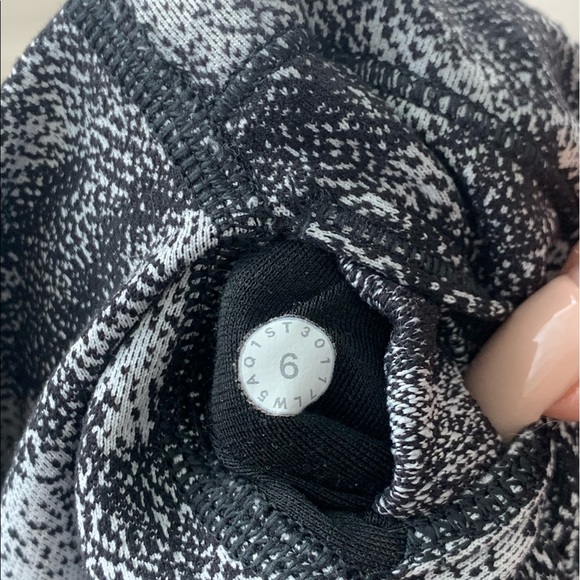 Lululemon Wunder Under Hi-Rise Tight Luon Hazy Days Black White - Picture 8 of 13